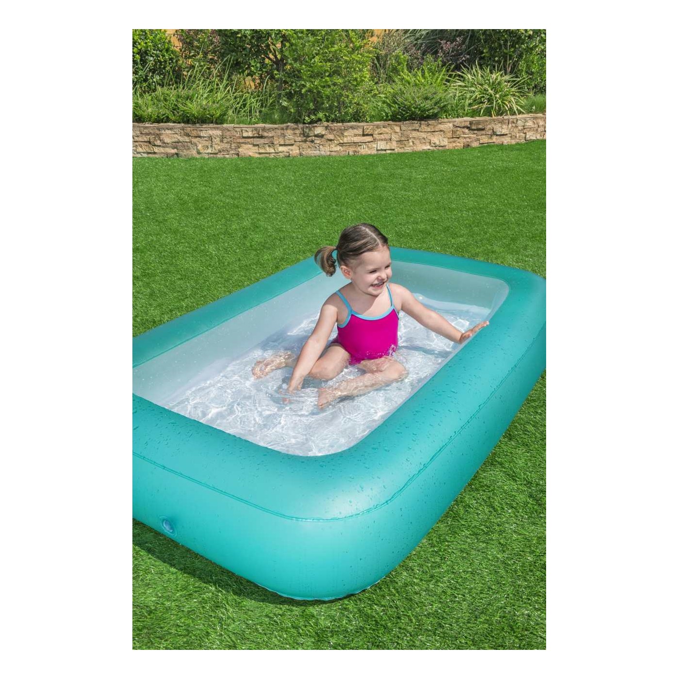 Nafukovací bazén pre deti 2+ BESTWAY Obdĺžnikový 165x104x25cm + Nafukovacie dno