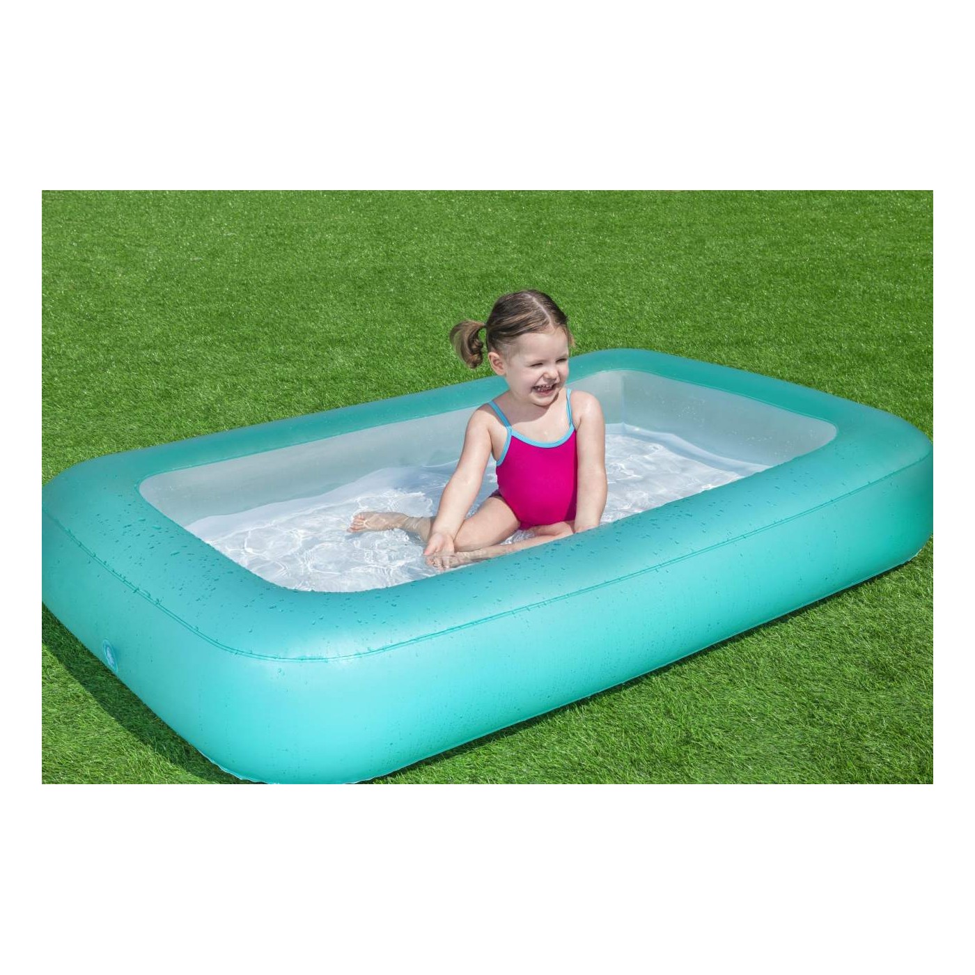 Nafukovací bazén pre deti 2+ BESTWAY Obdĺžnikový 165x104x25cm + Nafukovacie dno