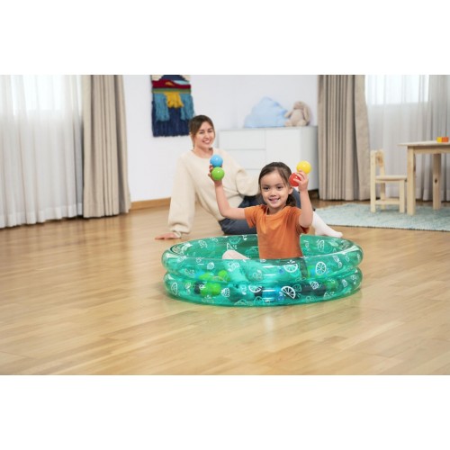Zelený bazén 91x20cm + loptičky BESTWAY