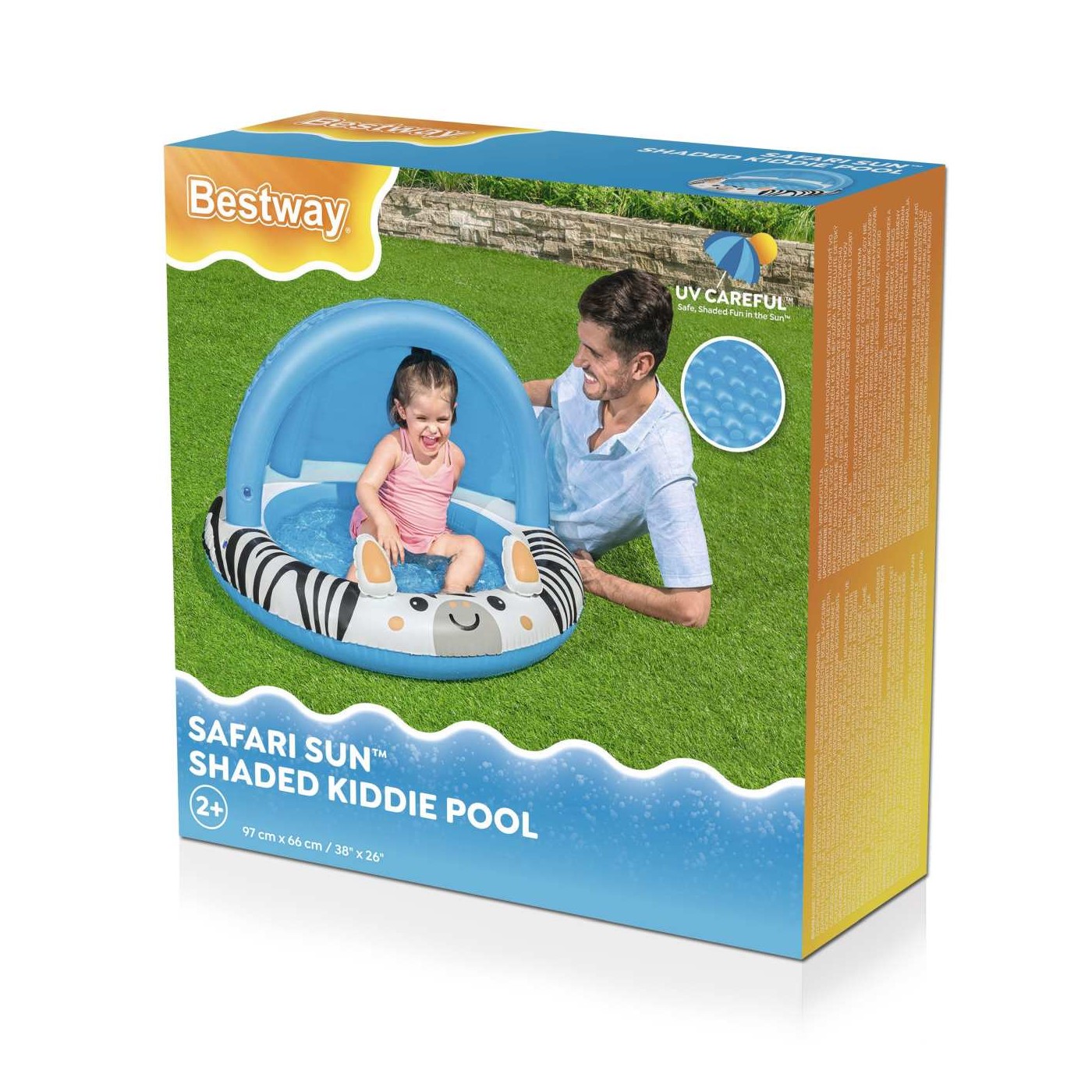 Bazén so zastrešením 91cm Zebra BESTWAY