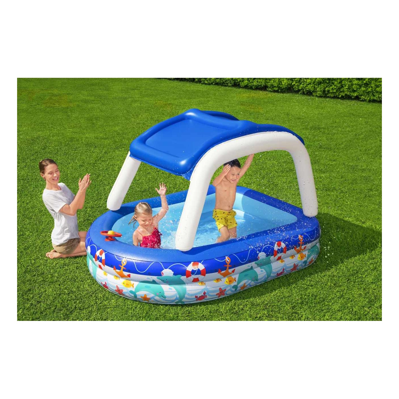 Bazén so strechou 213x155cm Ocean BESTWAY