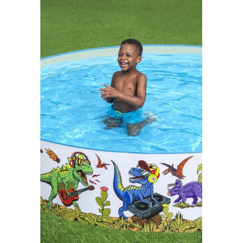 Dinosaury expanzný bazén pre deti 3+ BESTWAY 244x46cm Vinyl + PVC