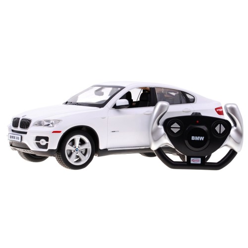 BMW X6 biele RASTAR model 1:14 Diaľkovo ovládané Auto SUV + ovládač 2,4 GHz