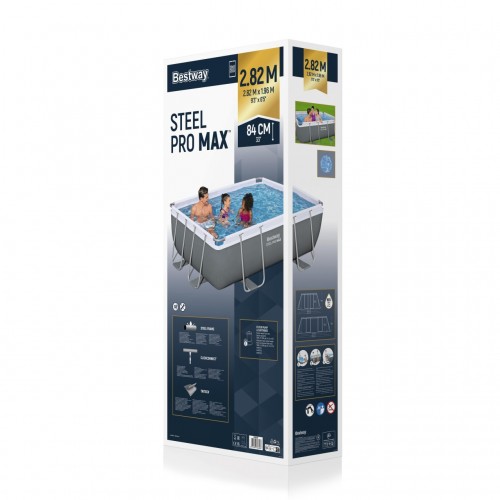 Bazén rámový Power Steel 282x196x84 9x6FT BESTWAY 4w1 + Čerpadlo Filter