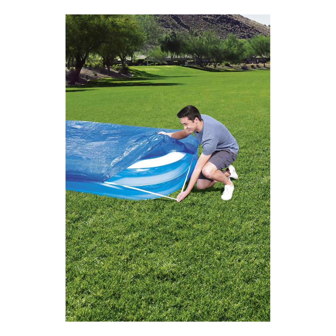 Kryt 295x220cm na Nafukovací bazén 262x175x51cm BESTWAY