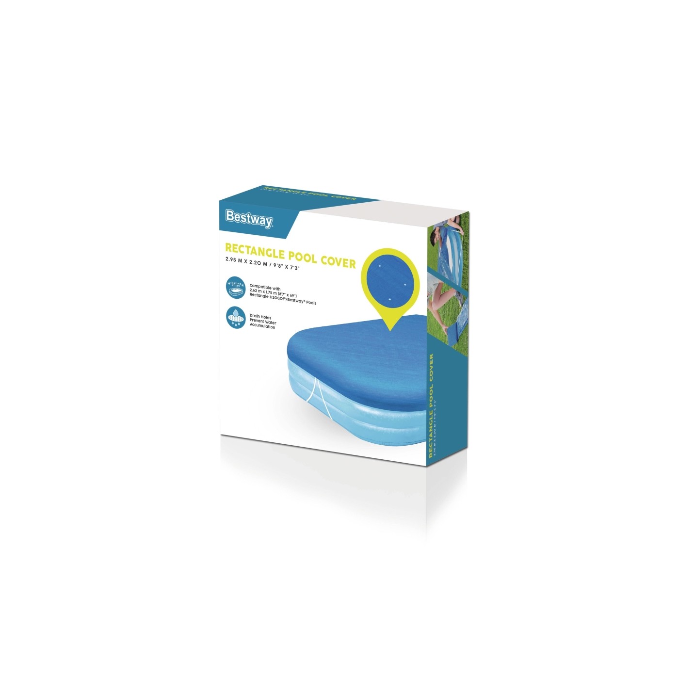Kryt 295x220cm na Nafukovací bazén 262x175x51cm BESTWAY