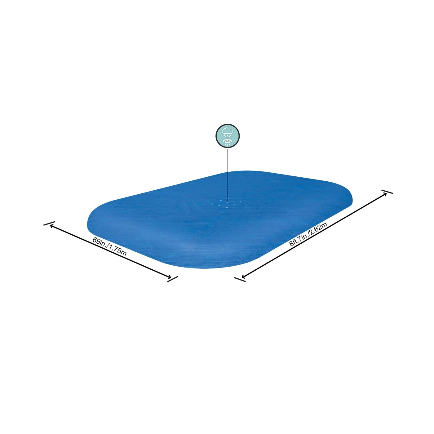 Kryt 295x220cm na Nafukovací bazén 262x175x51cm BESTWAY