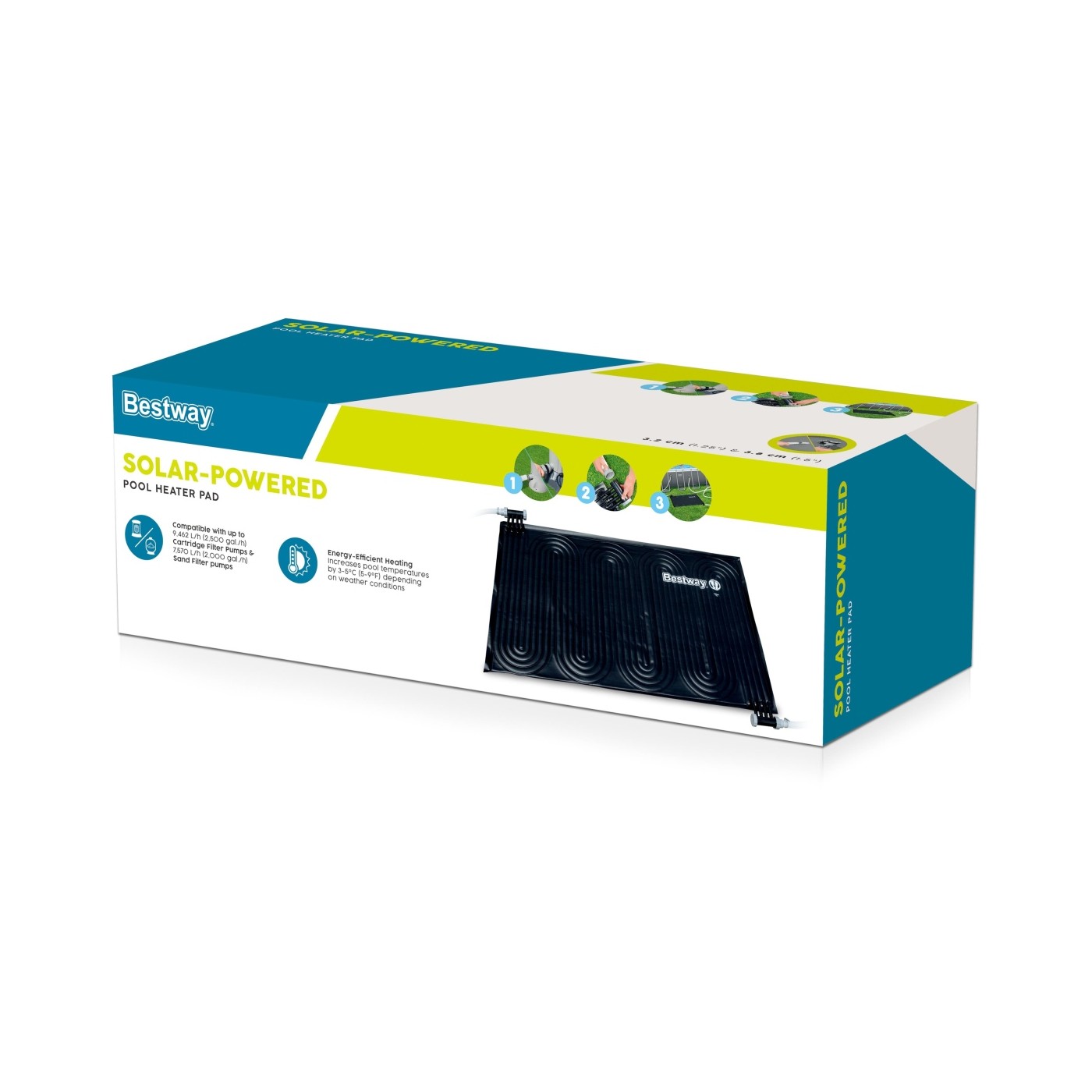 Vyhrievacia solárna rohož na vodu do bazéna BESTWAY + Solárna energia