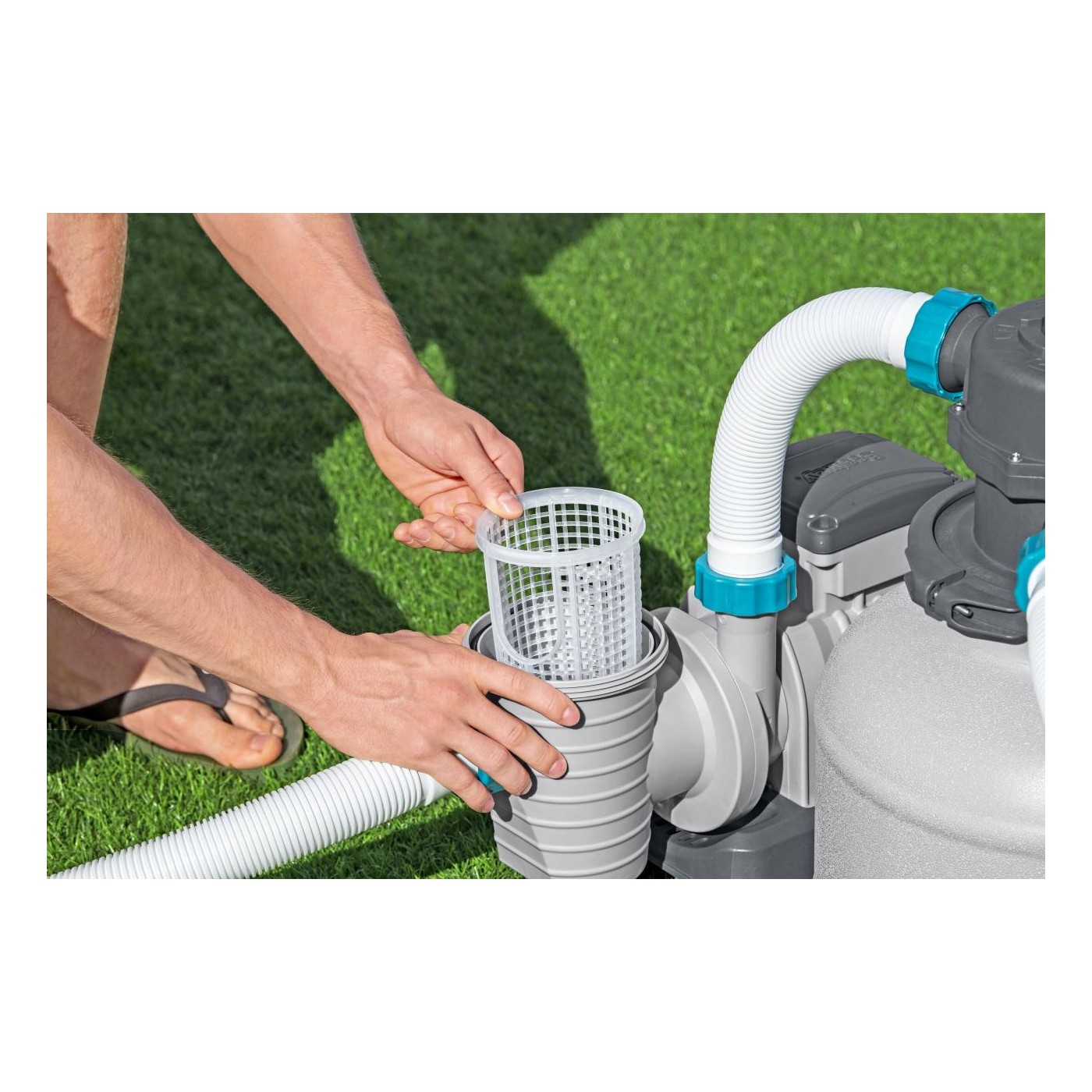 Pieskové filtračné čerpadlo pre bazény BESTWAY 8327 l/h + Spojky + Hadice