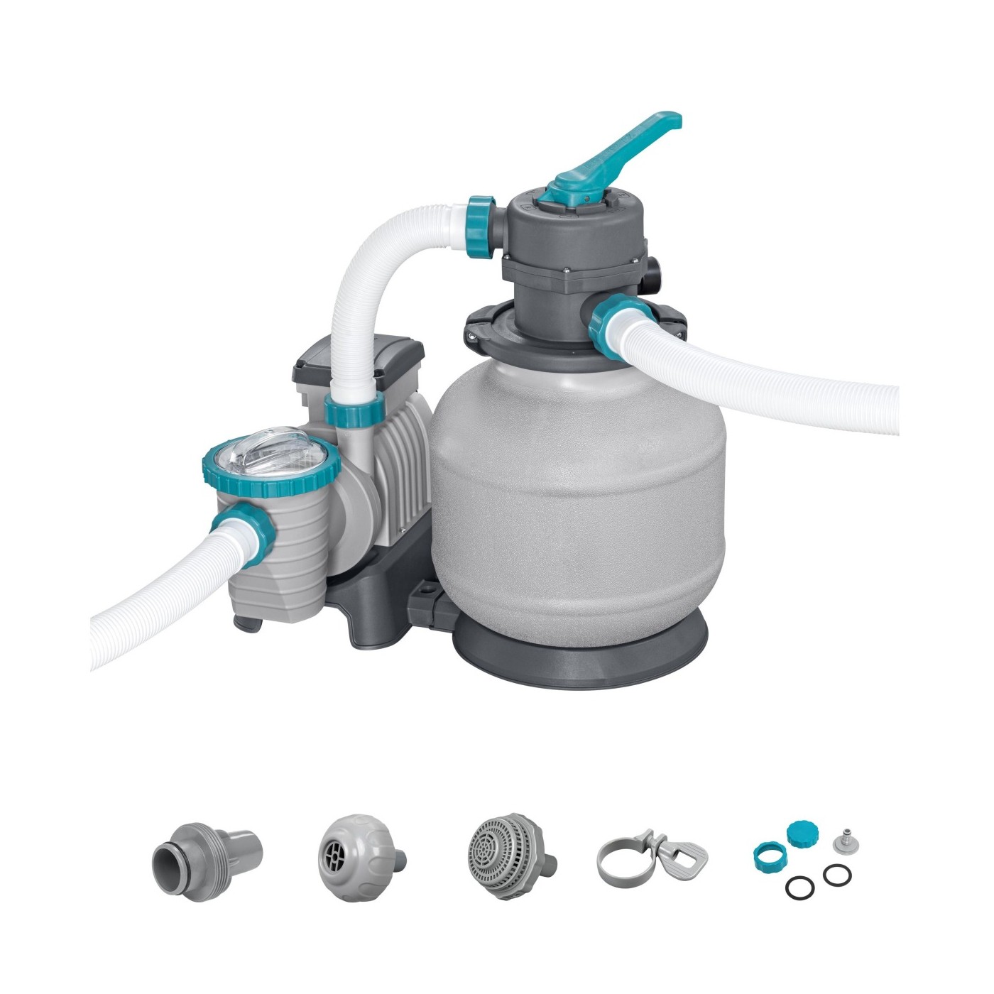 Pieskové filtračné čerpadlo pre bazény BESTWAY 8327 l/h + Spojky + Hadice