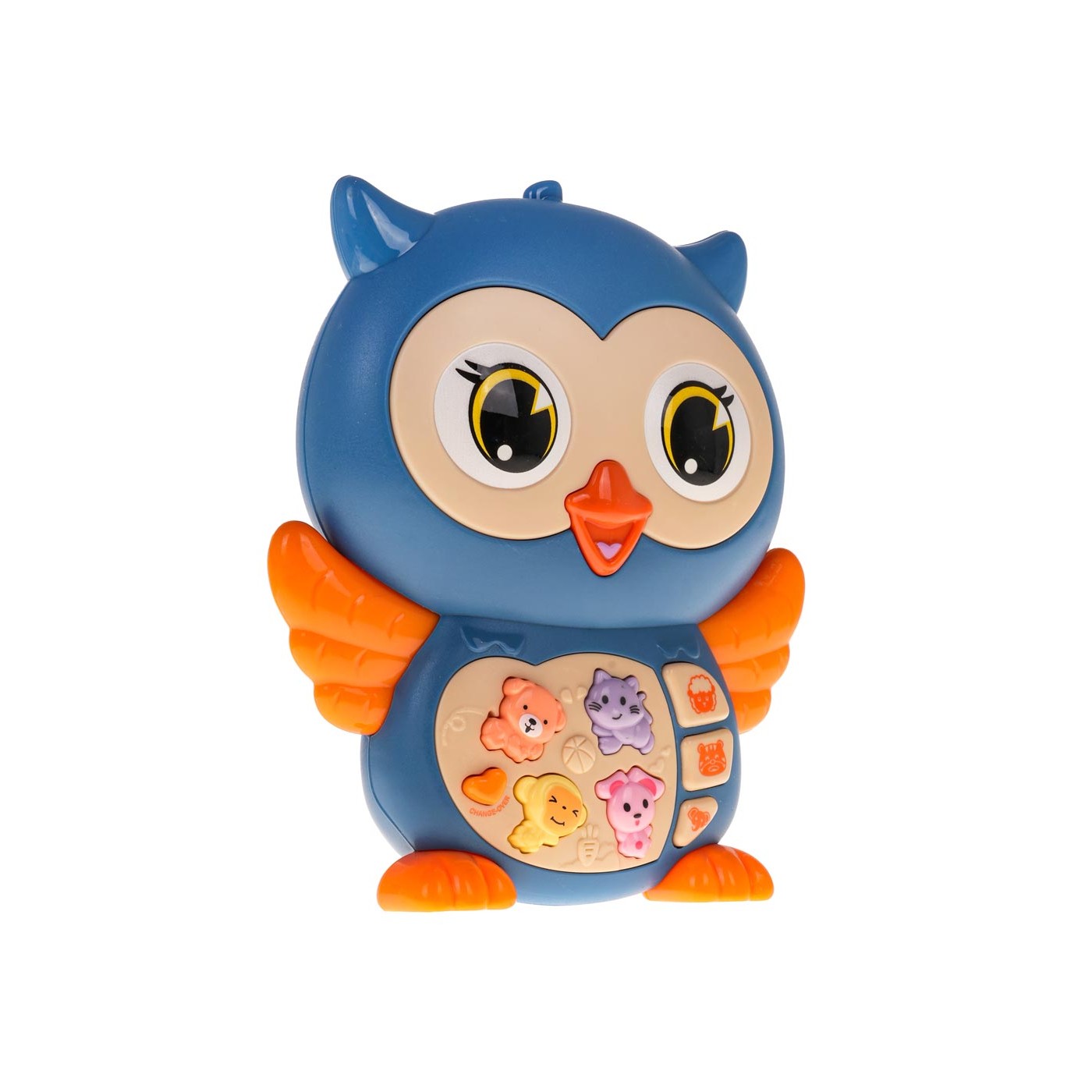 Interaktívna modrá sova