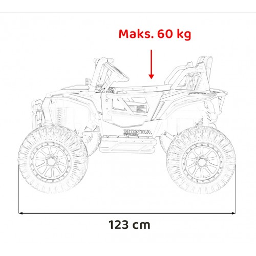 Terénne vozidlo HONDA Talon 4x4 Modrá