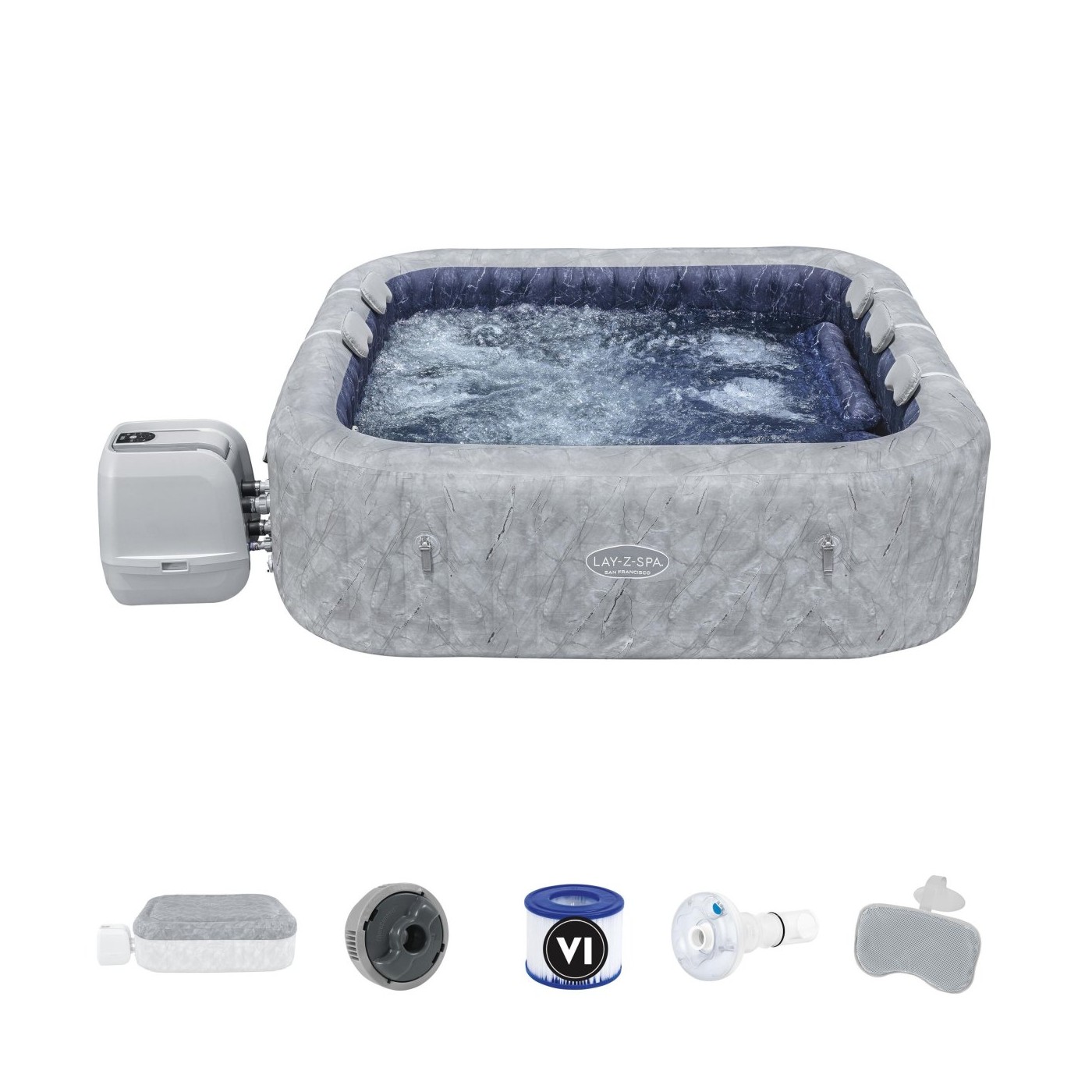 Lay-Z-Spa San Francisco SMART HydroJet PRO Jacuzzi BESTWAY