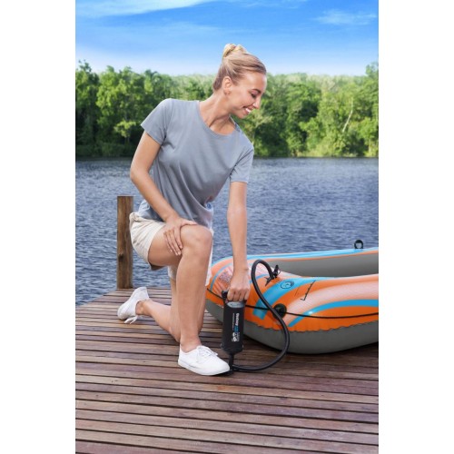 Ručná piestová pumpa BESTWAY 0,85l/cyklus + 3 koncovky + flexibilná hadica