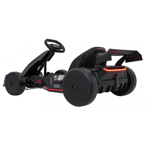 Go-kart Audi s driftovacou funkciou čierna