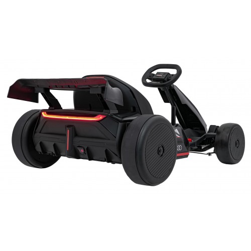 Go-kart Audi s driftovacou funkciou čierna