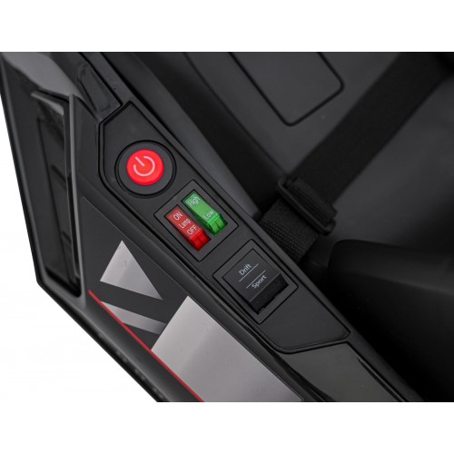 Go-kart Audi s driftovacou funkciou čierna