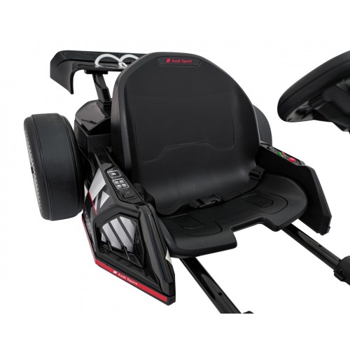 Go-kart Audi s driftovacou funkciou čierna