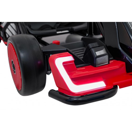 Go-kart Audi s funkciou driftu červený