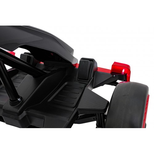 Go-kart Audi s funkciou driftu červený