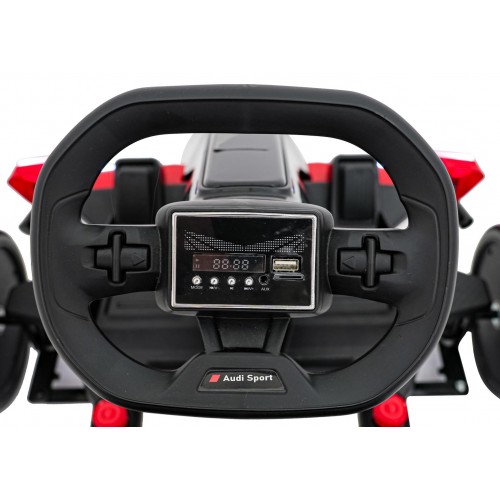 Go-kart Audi s funkciou driftu červený
