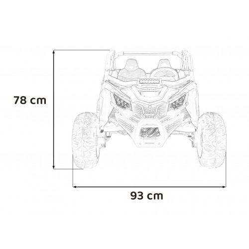 Pojazd Buggy SR SUPER 66 Oranžový