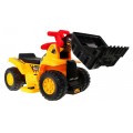 Buldozér na batérie pre deti Odrážadlo + Prilba + Pohyblivá lopata + Zvuky