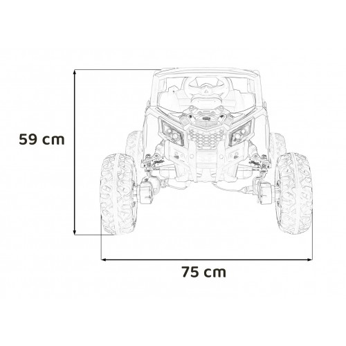 Buggy ATV Defend 4x4 Purple KUROMI Licencia