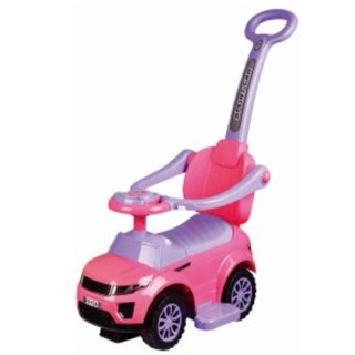 Odrážadlo s rúčkou ružové