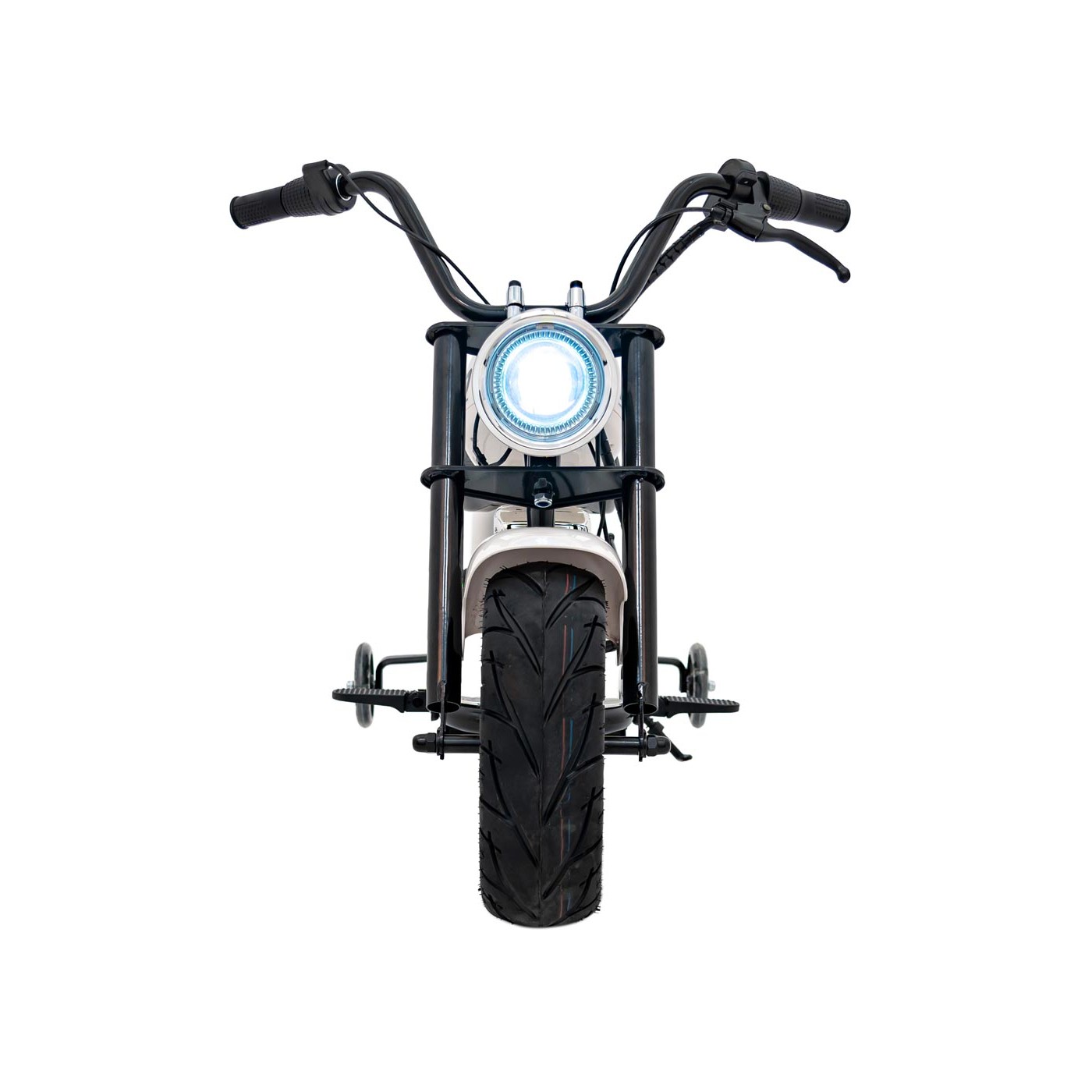 Chopper Warrior Motocykel Vehicle White