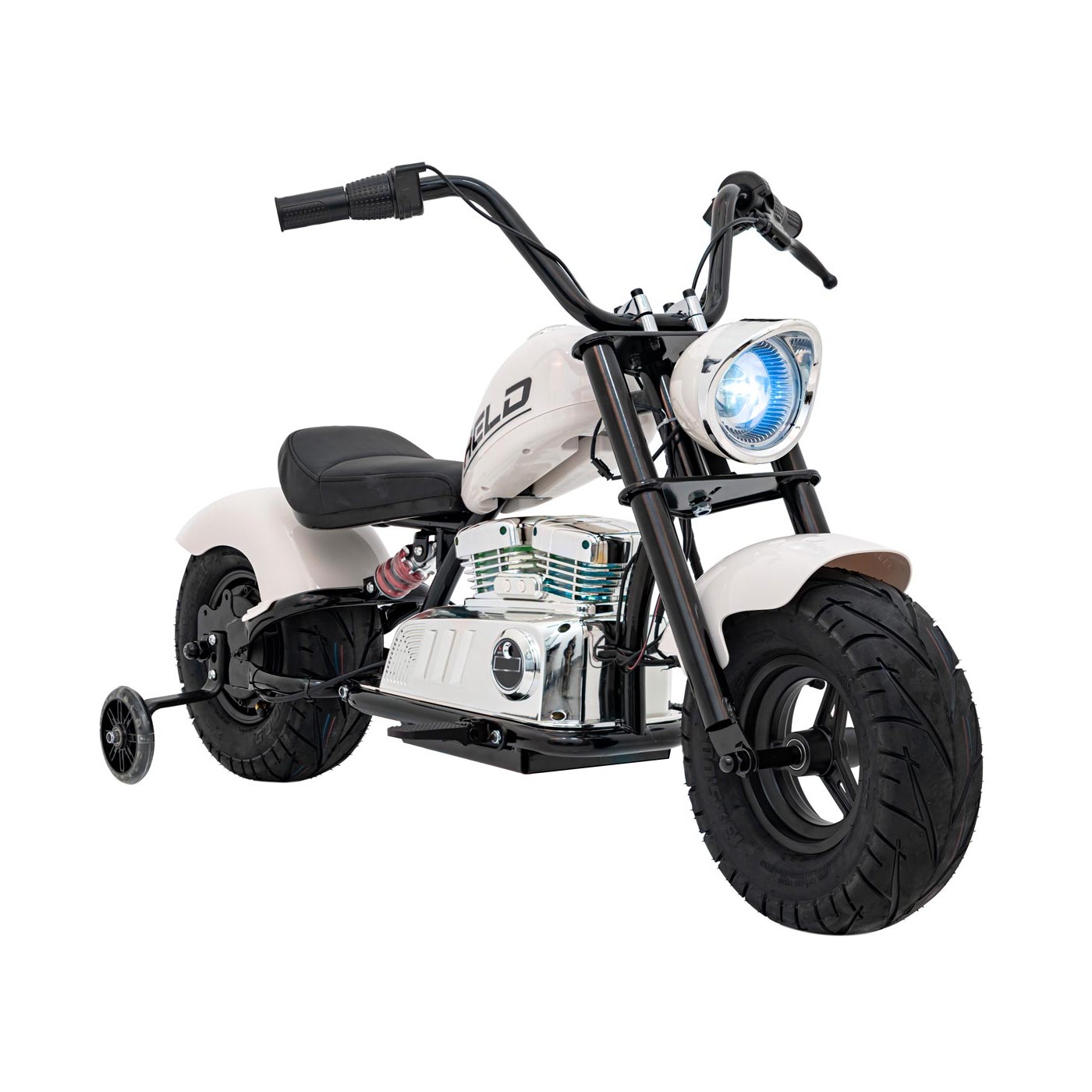 Chopper Warrior Motocykel Vehicle White