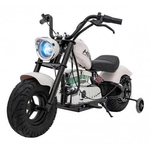 Chopper Warrior Motocykel Vehicle White