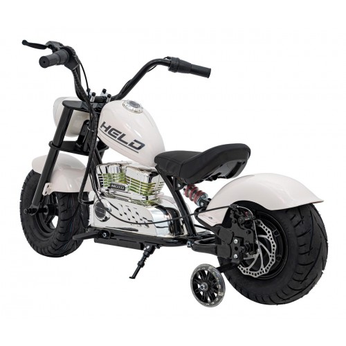 Chopper Warrior Motocykel Vehicle White