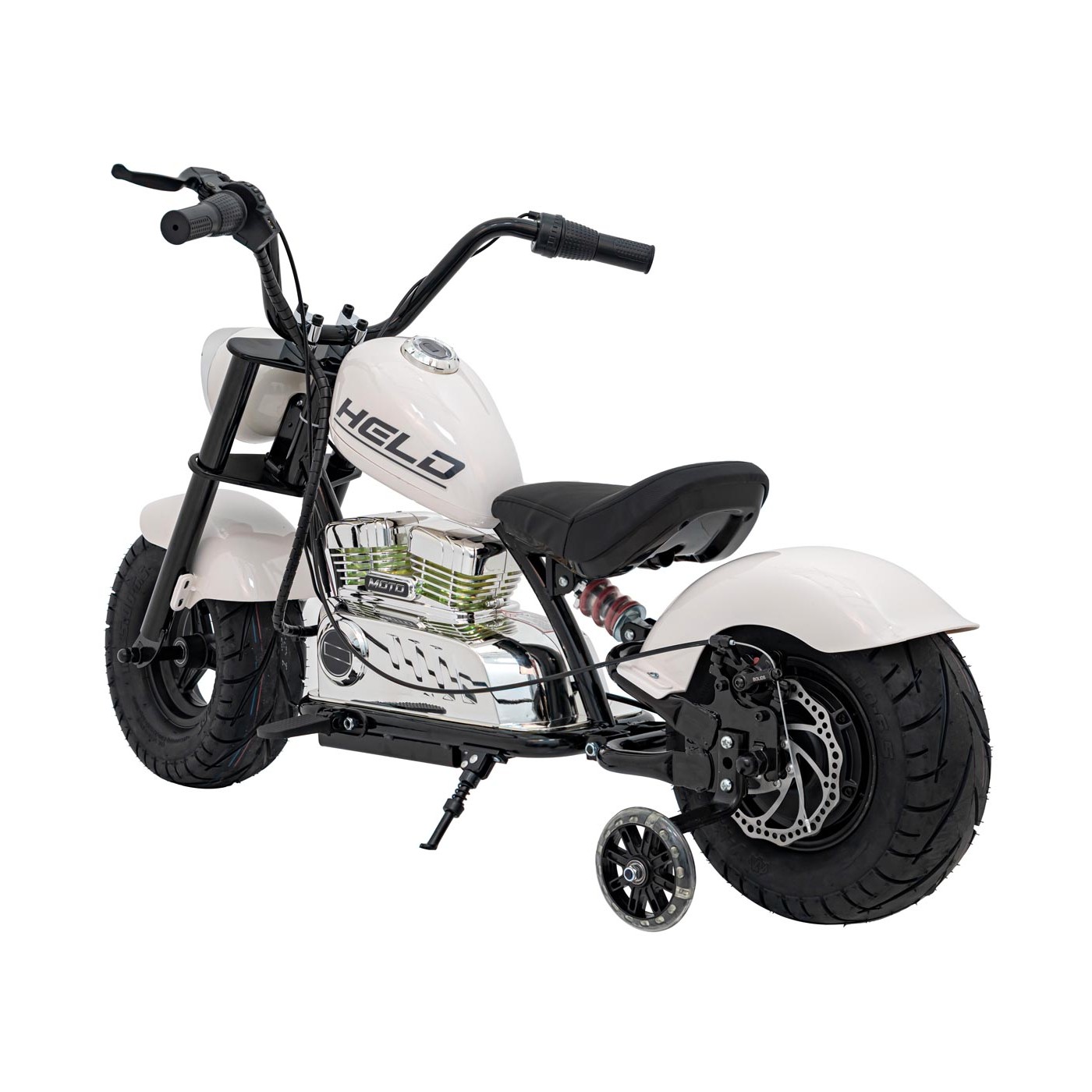Chopper Warrior Motocykel Vehicle White
