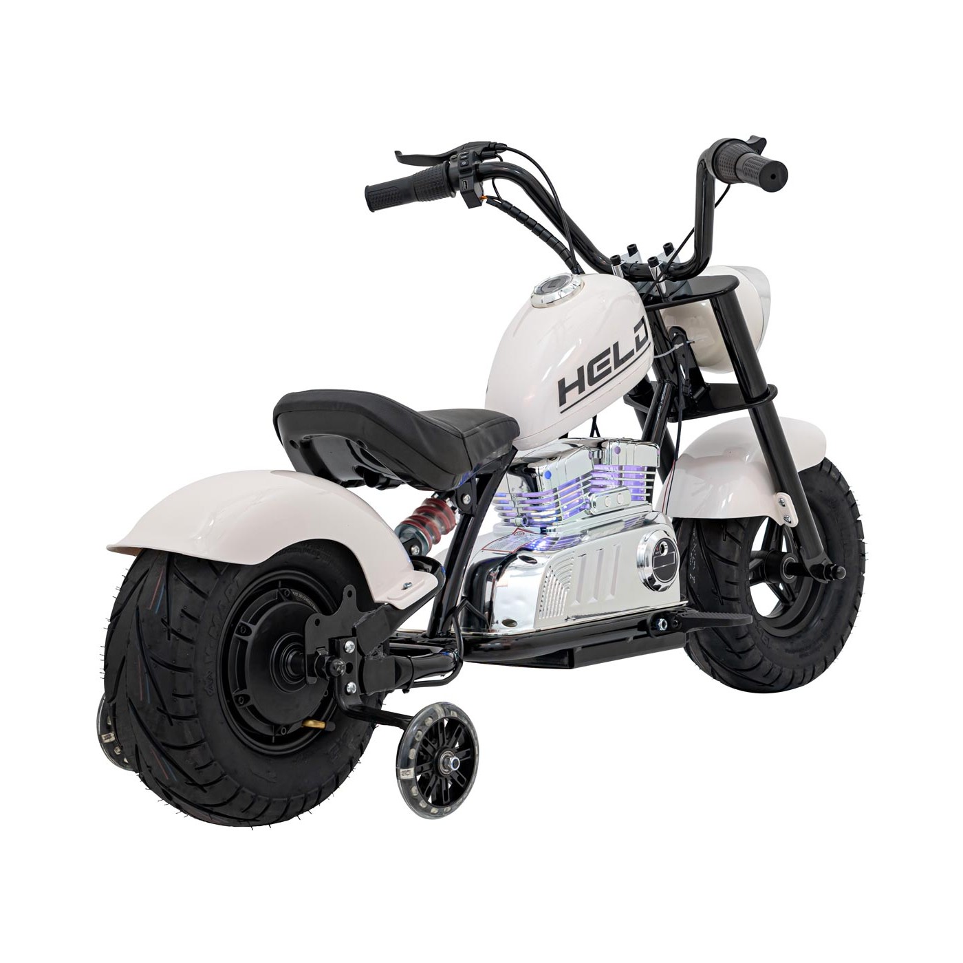 Chopper Warrior Motocykel Vehicle White