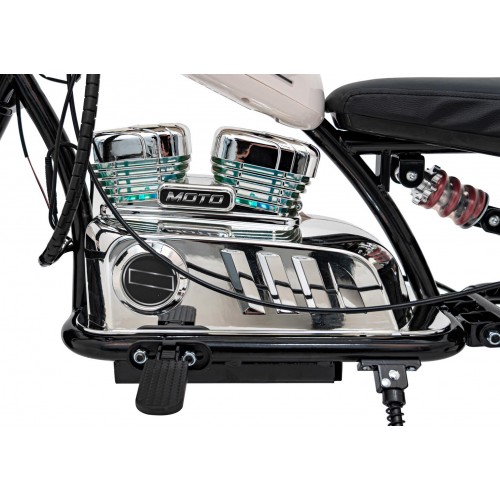 Chopper Warrior Motocykel Vehicle White