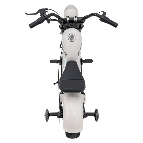 Chopper Warrior Motocykel Vehicle White