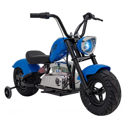 Vozidlo Motocykel Chopper Warrior Blue