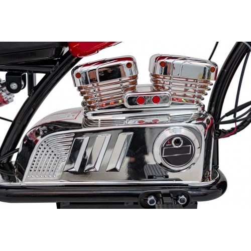 Vozidlo Motocykel Chopper Warrior Red