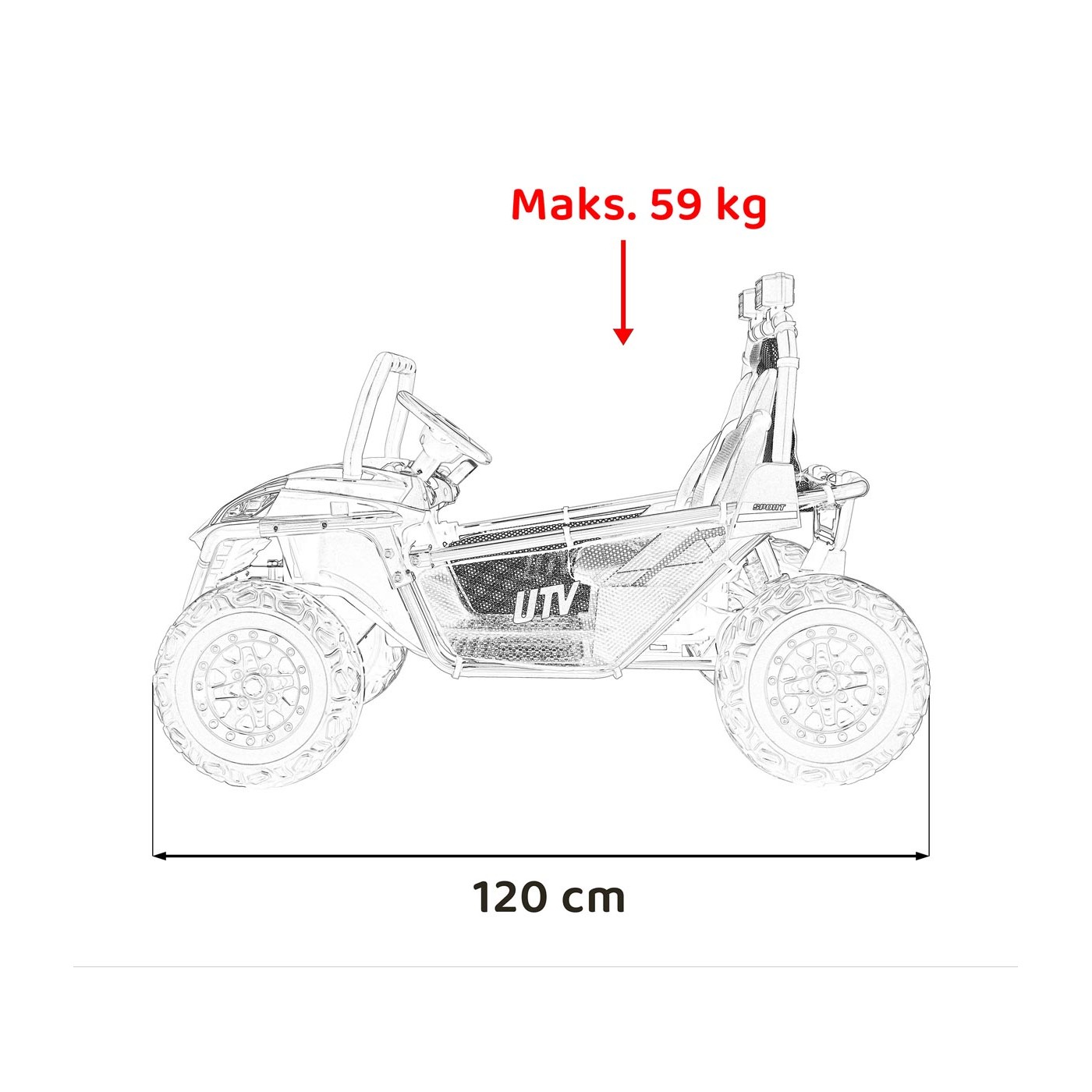 Vozidlo Buggy FASTER Zelená