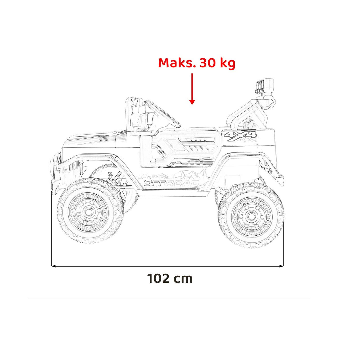 Terénne vozidlo CLIMBER Black