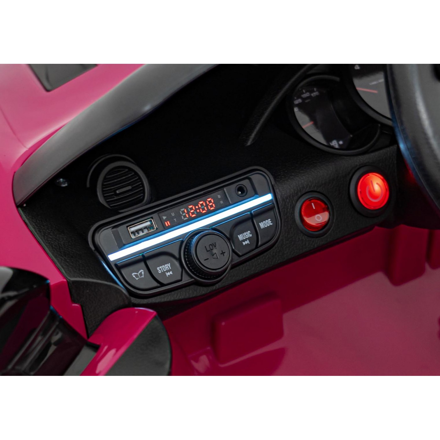 Vozidlo Porsche Spyder RS 718, ružový lak