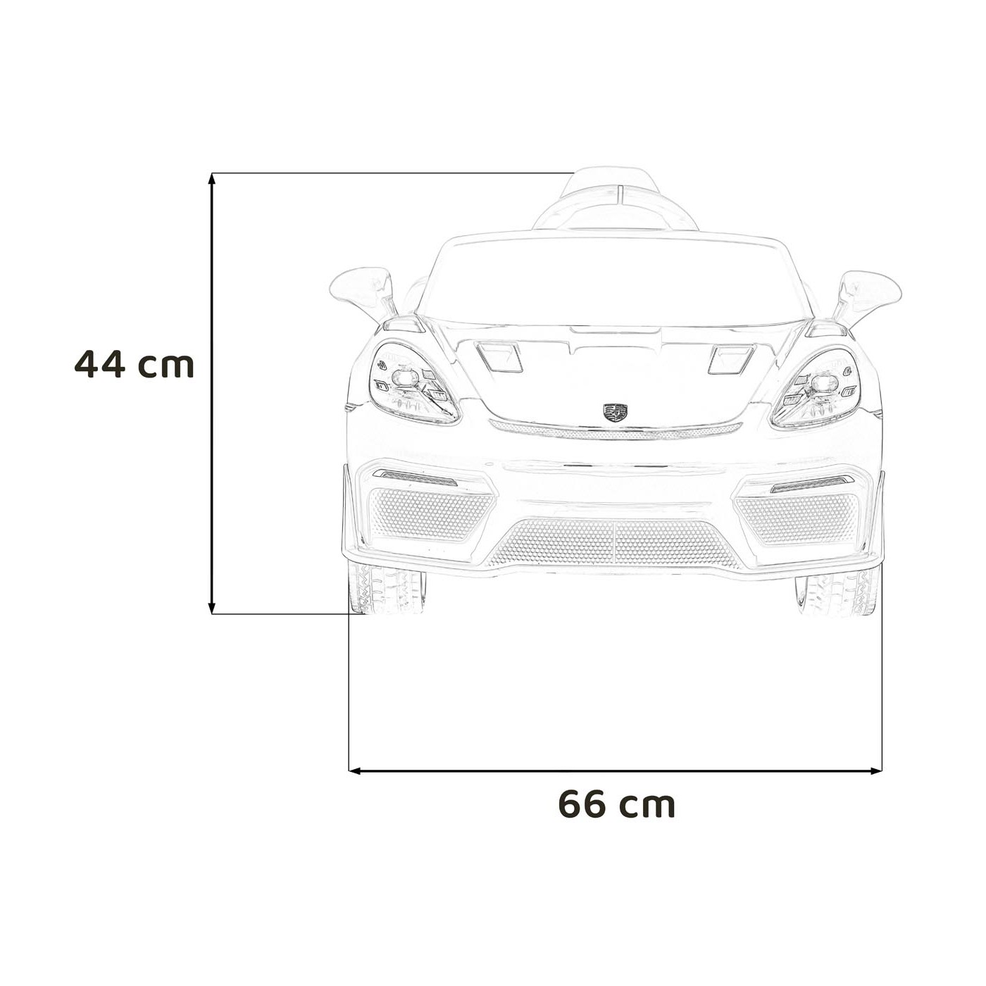 Vozidlo Porsche Spyder RS 718, ružový lak