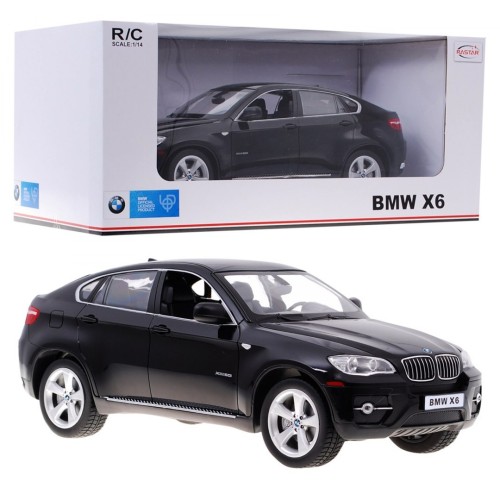 BMW X6 čierne RASTAR model 1:14 Diaľkovo ovládané Auto SUV + ovládač 2,4 GHz