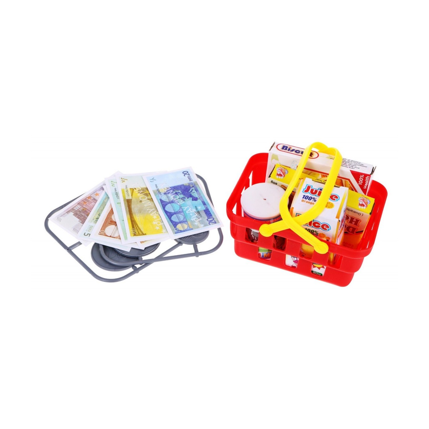 Pokladňa Fiskálna Obchodná Nákupný Košík Príslušenstvo Červená