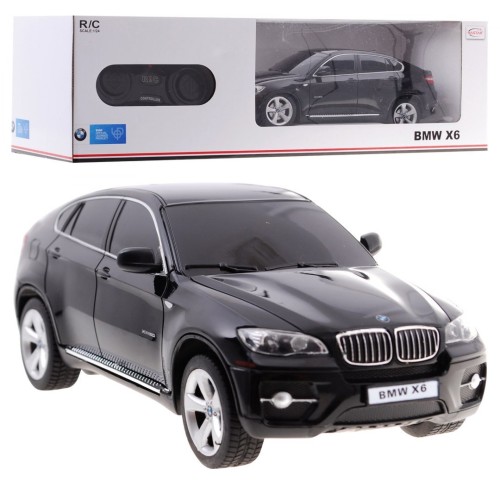 BMW X6 čierne RASTAR model 1:24 Diaľkovo ovládané Auto SUV + ovládač