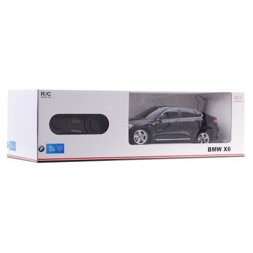 BMW X6 čierne RASTAR model 1:24 Diaľkovo ovládané Auto SUV + ovládač