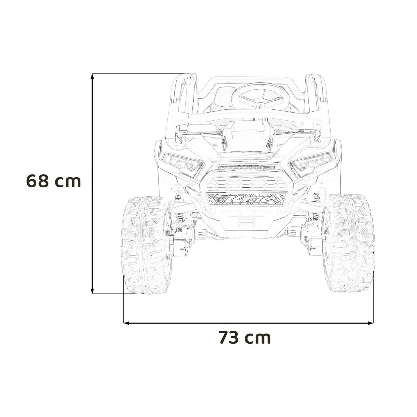 Pojazd Buggy 4x4 KCK Ružový
