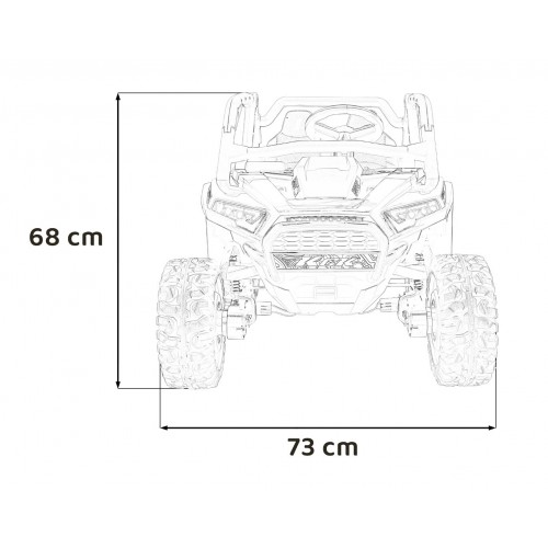 Vozidlo Buggy 4x4 KCK Červené