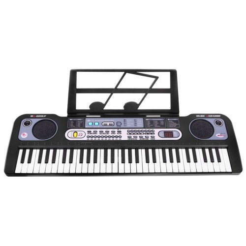 Klávesy pre deti 5+ Stojan na noty Mikrofón + Nahrávanie Rádio USB MP3 - model č. 020